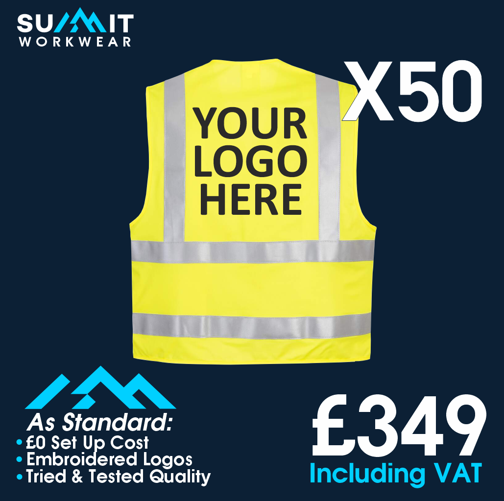 50 Hi Vis Vest Bundle Summit Workwear Ltd