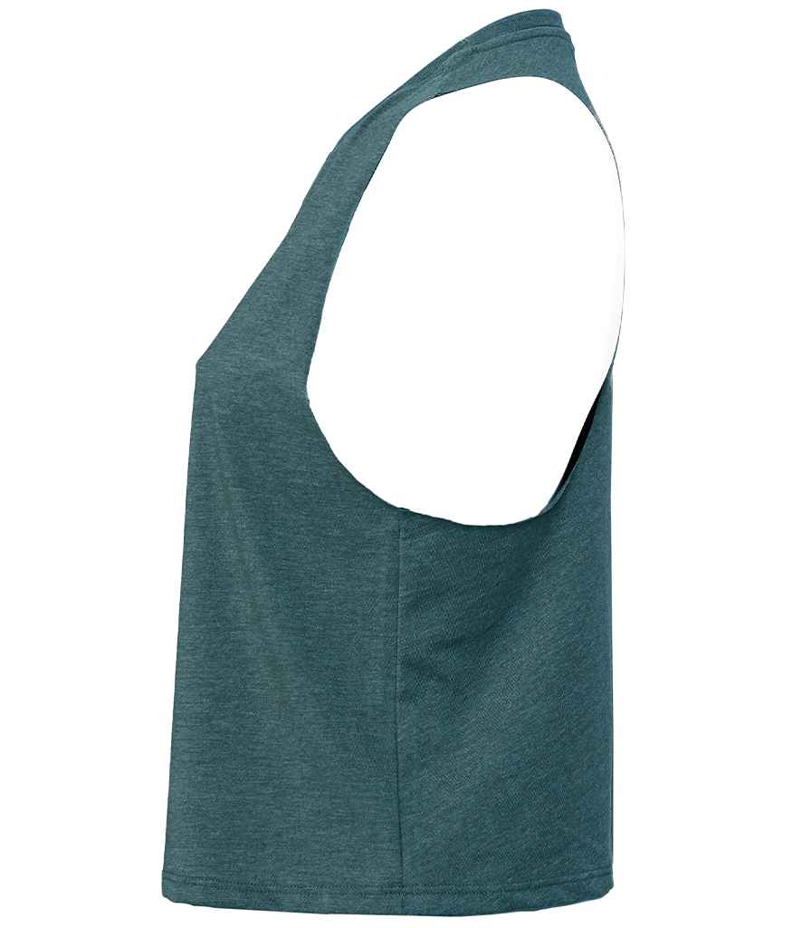 Bella Ladies Racer Back Cropped Tank Top