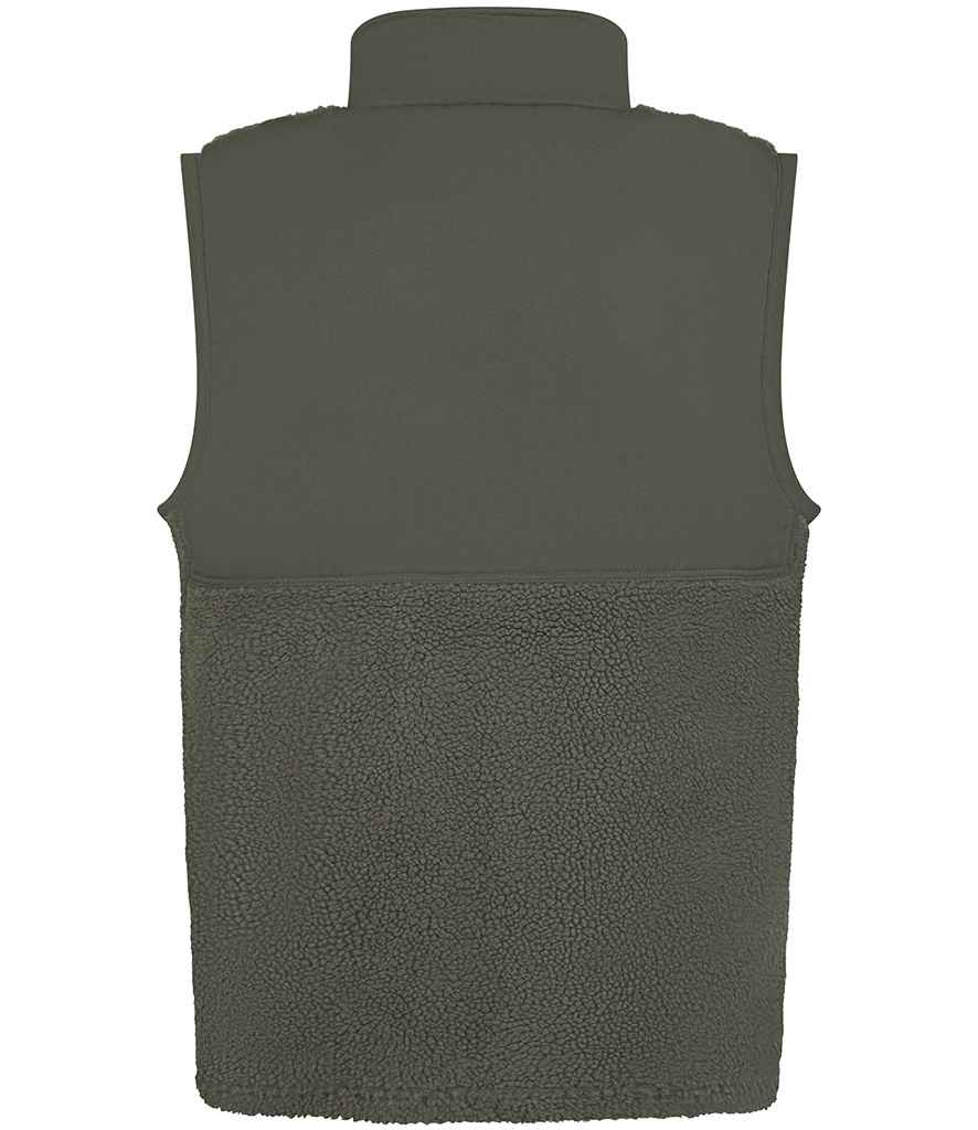 Front Row Recycled Sherpa Gilet