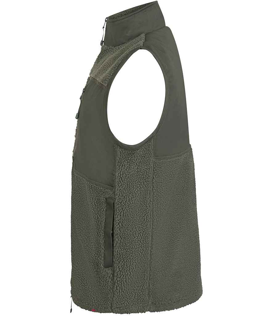 Front Row Recycled Sherpa Gilet