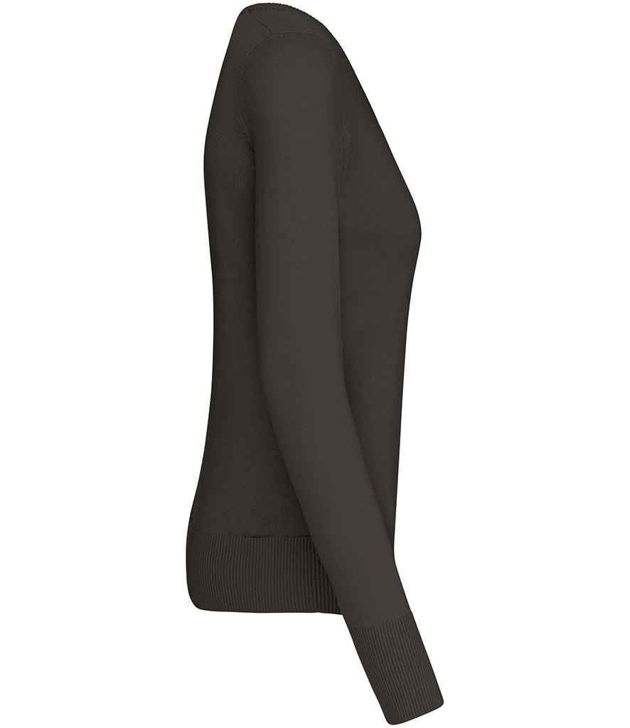 Kariban Ladies Cotton Acrylic V Neck Sweater