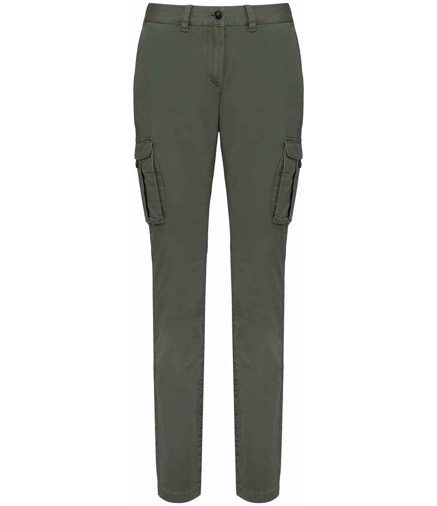 Native Spirit Ladies Washed Cargo Trousers Native Spirit