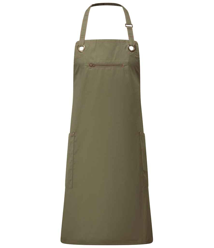 Premier Barley Contrast Stitch Bib Apron Premier