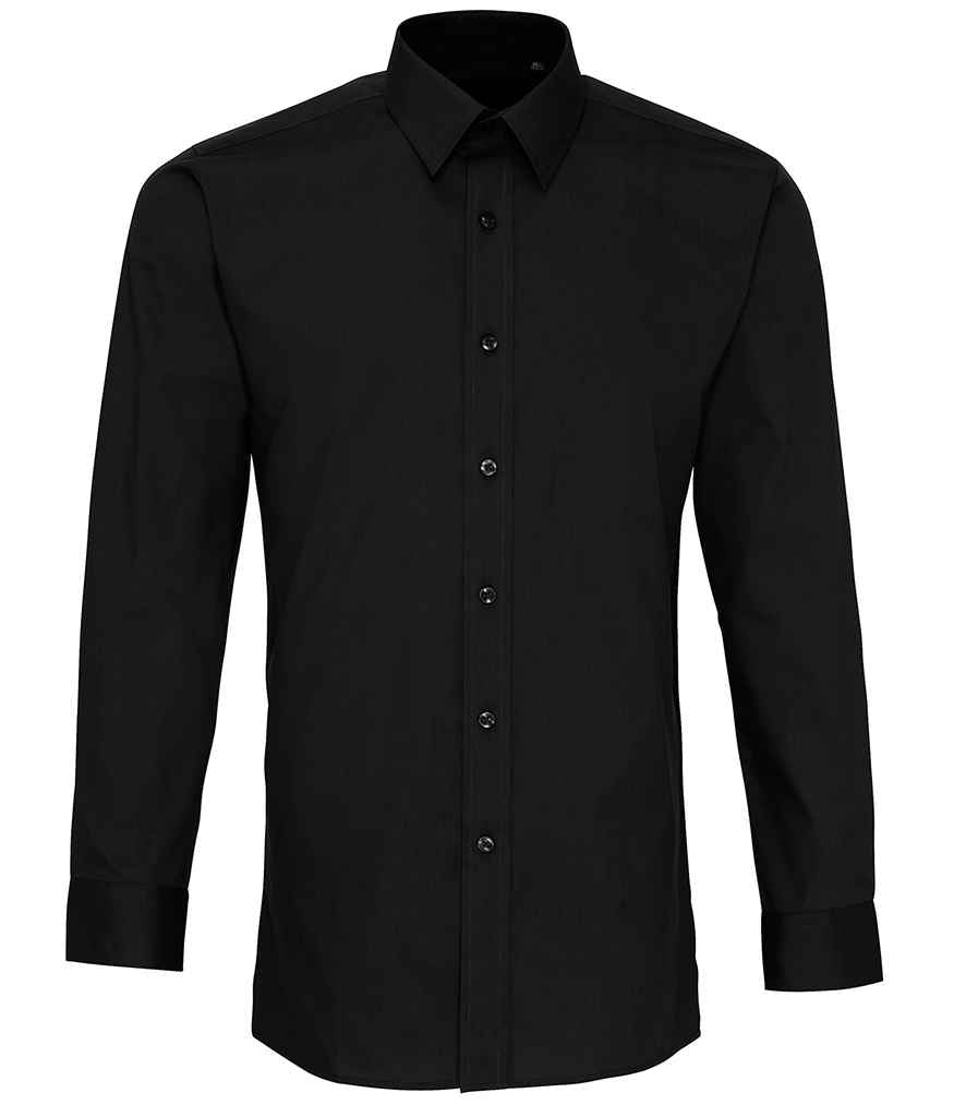 Premier Long Sleeve Fitted Poplin Shirt Premier