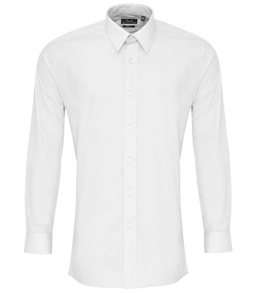Premier Long Sleeve Fitted Poplin Shirt Premier