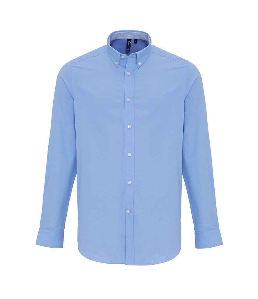 Premier Long Sleeve Striped Oxford Shirt Premier
