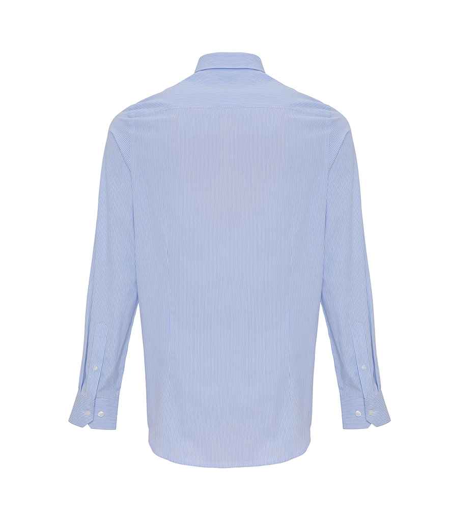 Premier Long Sleeve Striped Oxford Shirt Premier