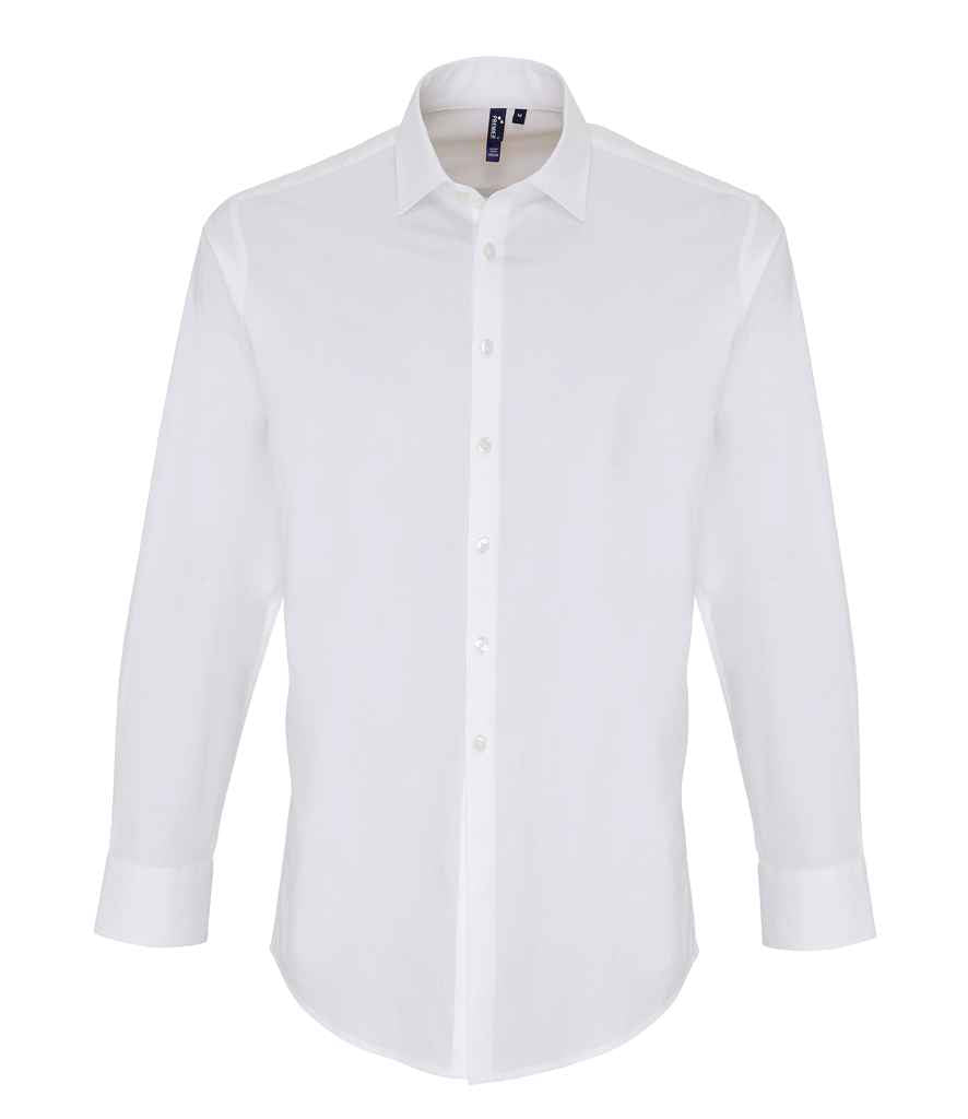 Premier Long Sleeve Stretch Fit Poplin Shirt Premier