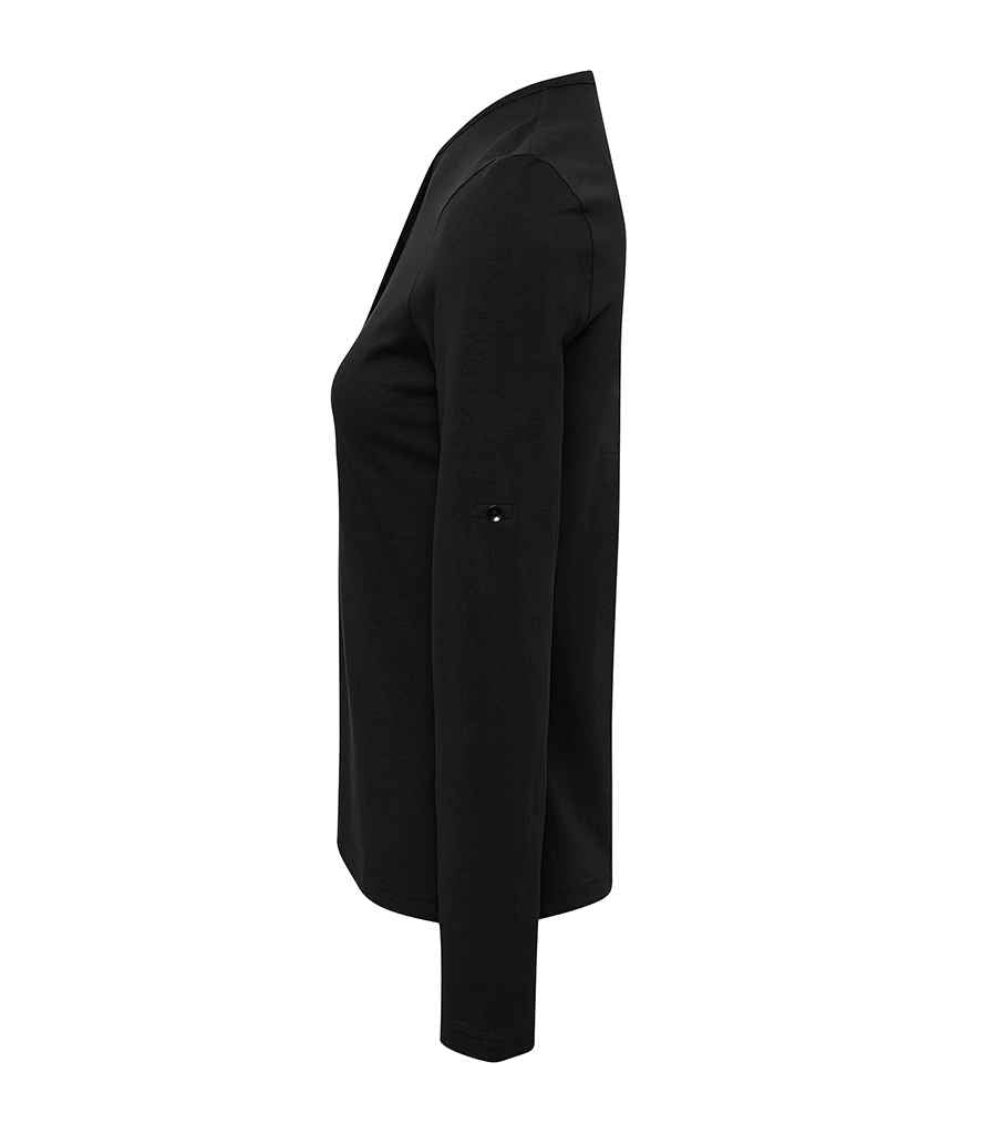 Premier Ladies Long John Roll Sleeve T-Shirt Premier