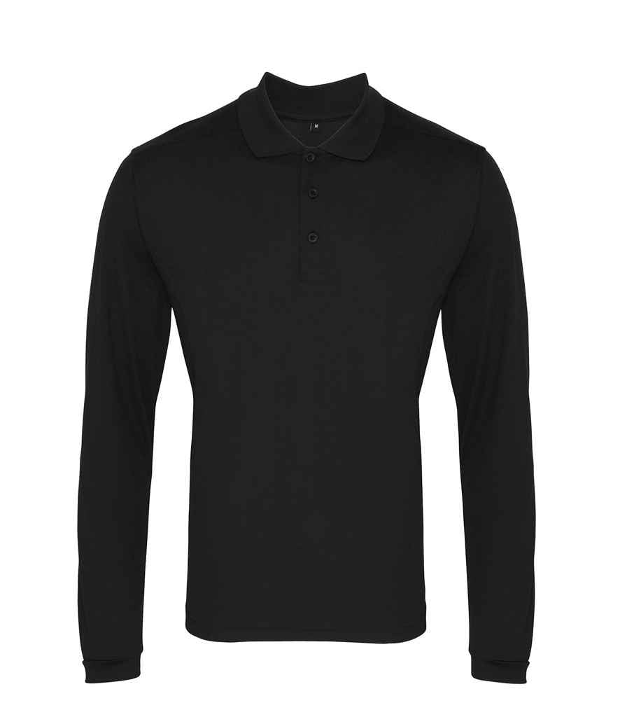 Premier Long Sleeve Coolchecker® Piqué Polo Shirt Premier