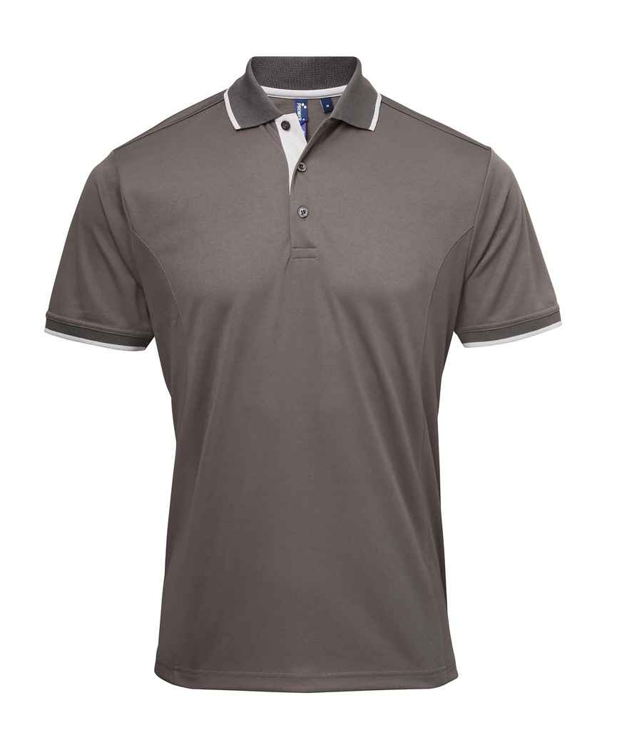 Premier Contrast Coolchecker® Piqué Polo Shirt Premier