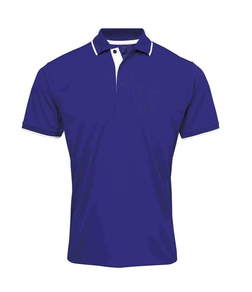 Premier Contrast Coolchecker® Piqué Polo Shirt Premier