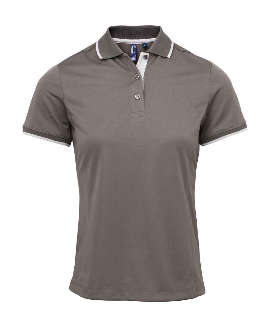 Premier Ladies Contrast Coolchecker® Piqué Polo Shirt Premier