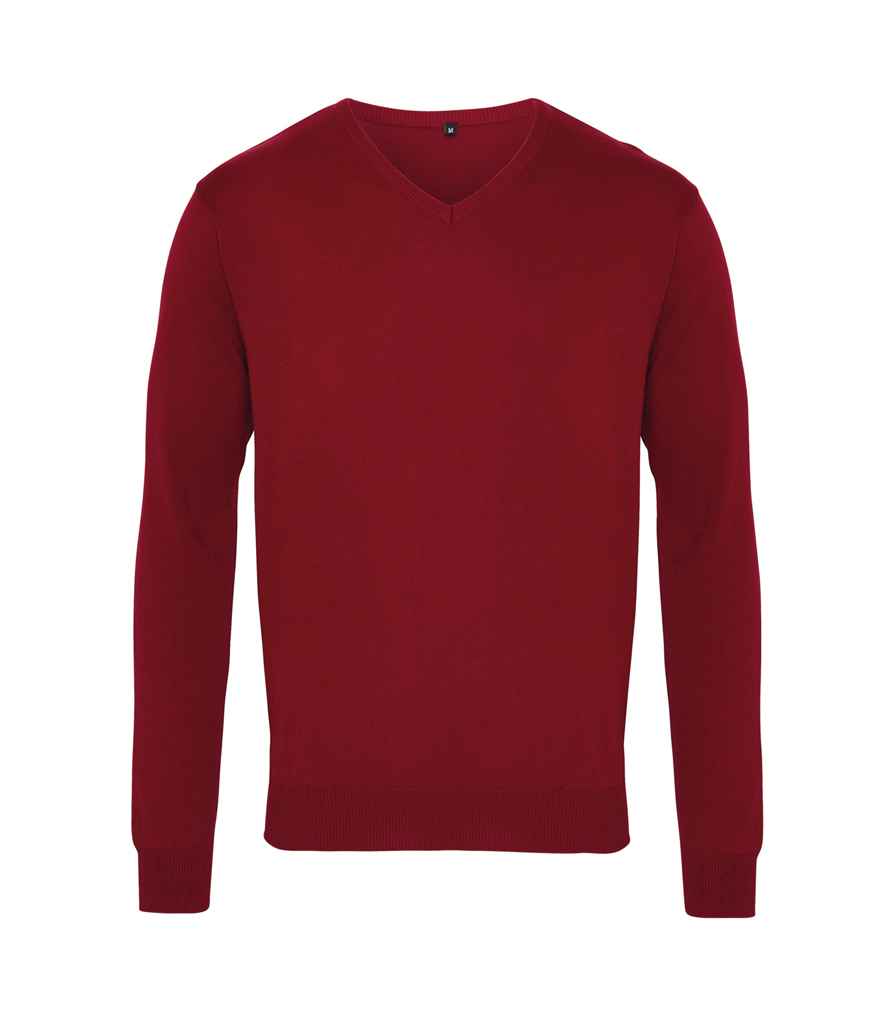 Premier Knitted Cotton Acrylic V Neck Sweater Premier