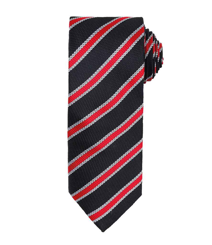 Premier Waffle Stripe Tie Premier