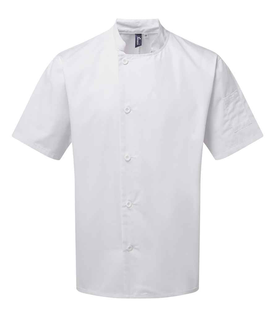 Premier Essential Short Sleeve Chef's Jacket Premier