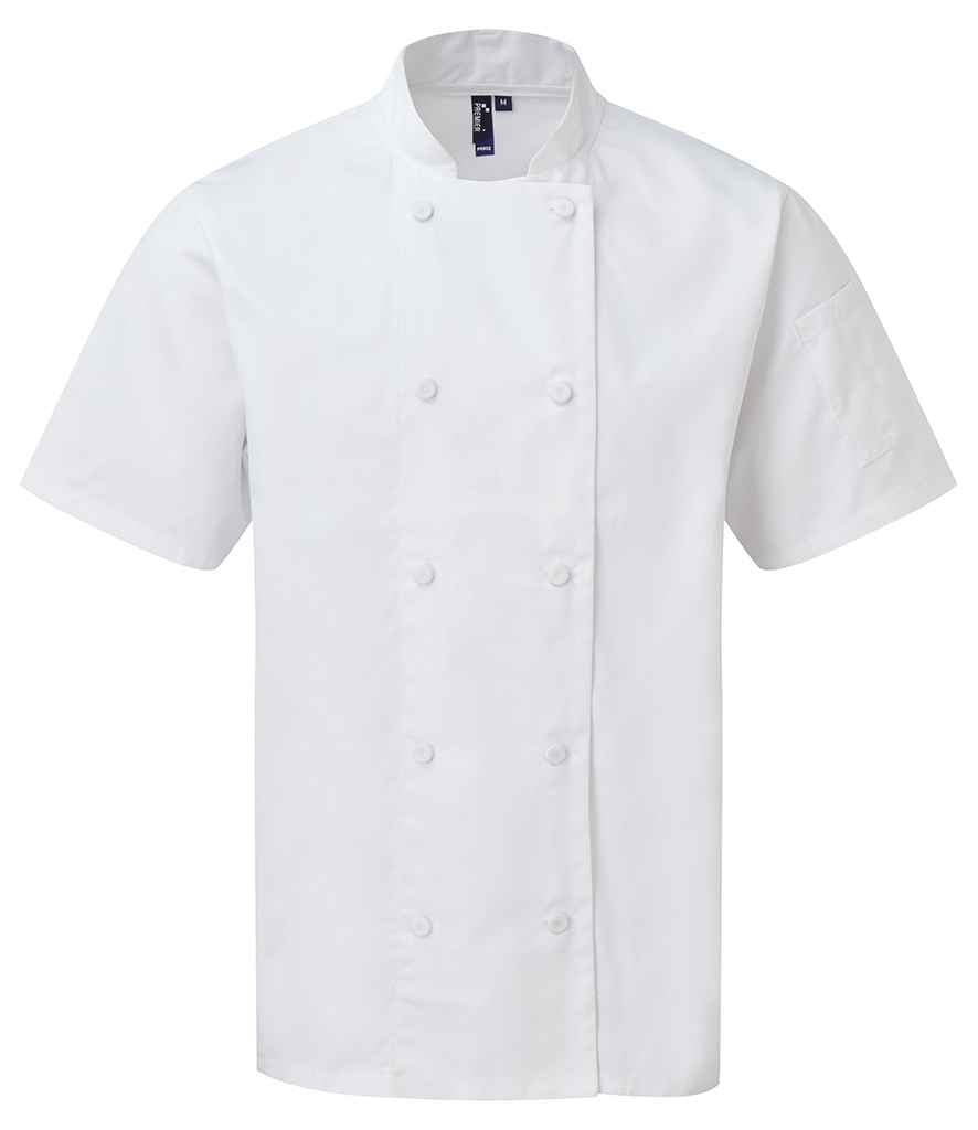 Premier Coolchecker® Short Sleeve Chef's Jacket Premier