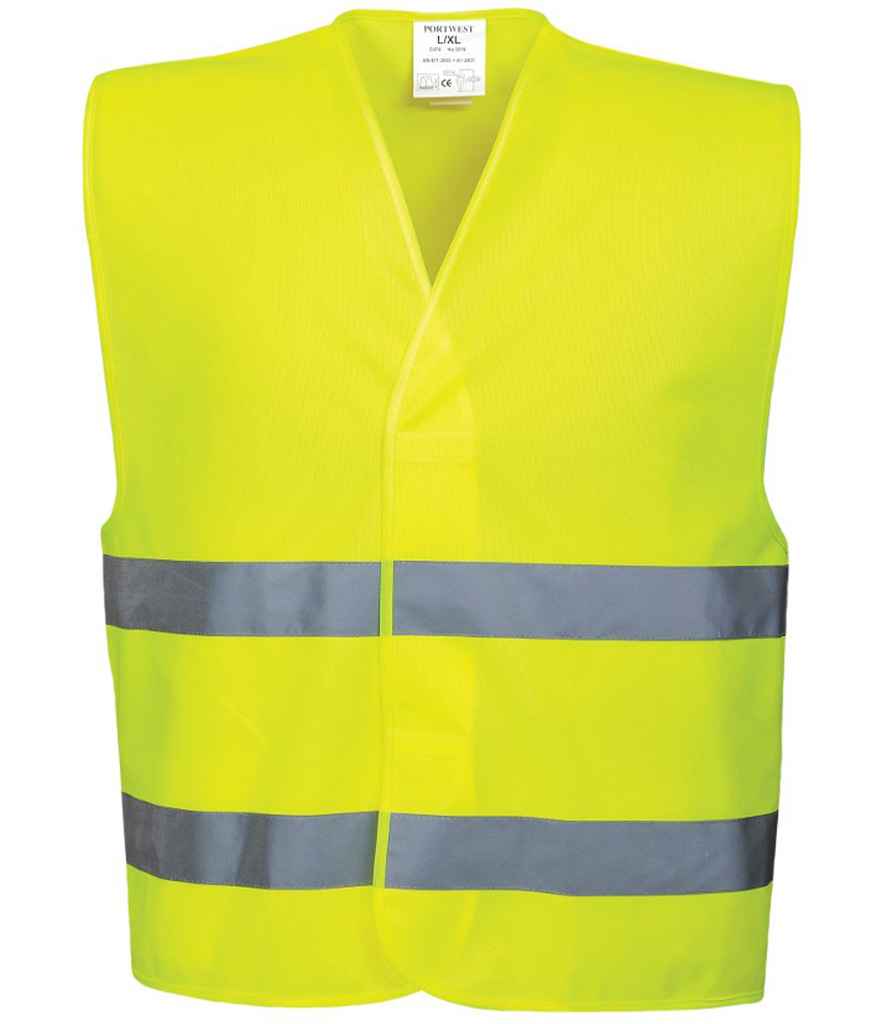 Portwest Hi-Vis Two Band Vest Portwest
