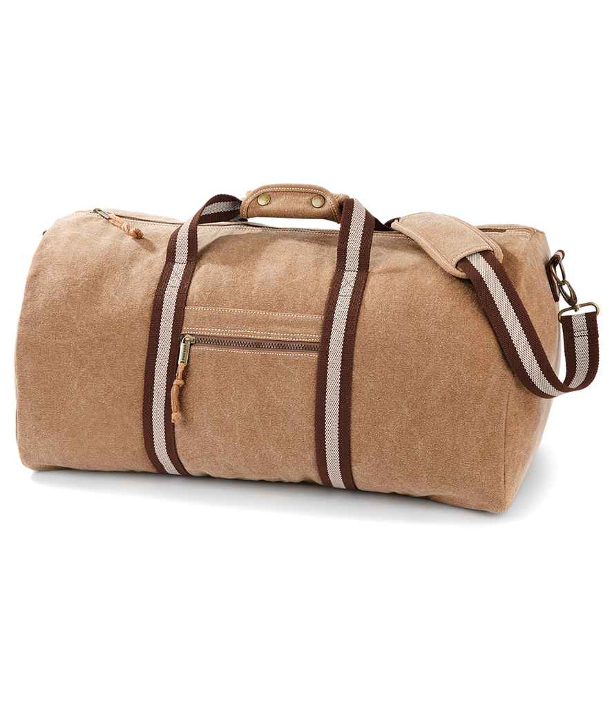 Quadra Vintage Canvas Holdall Quadra