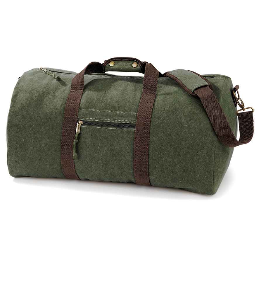 Quadra Vintage Canvas Holdall Quadra