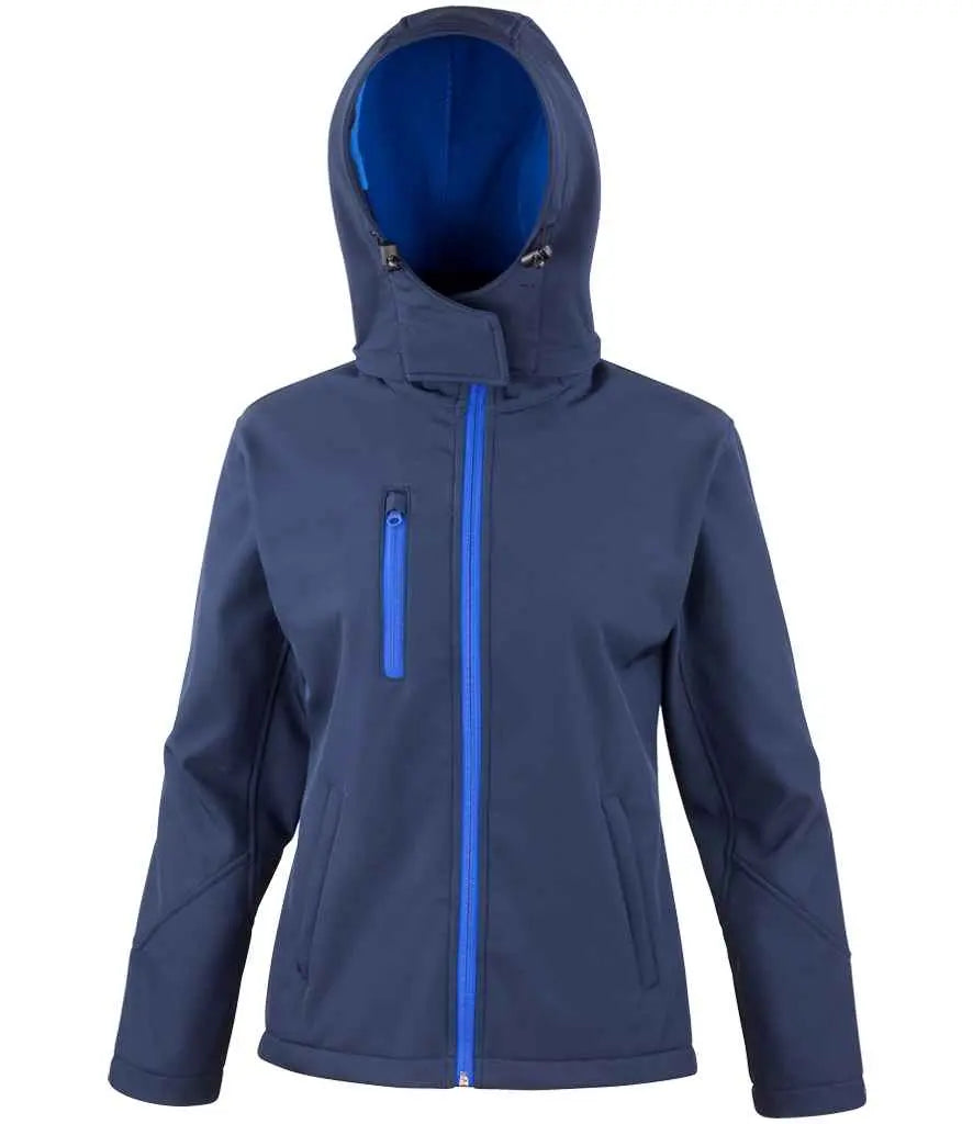 Result Core Ladies Hooded Soft Shell Jacket Result Core