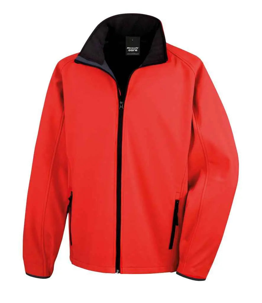 Result Core Printable Soft Shell Jacket Result Core