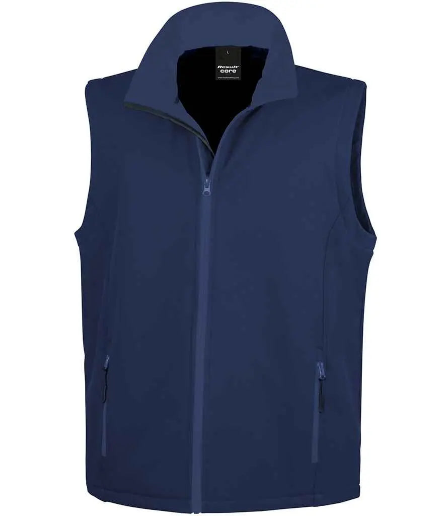 Result Core Printable Soft Shell Bodywarmer Result Core