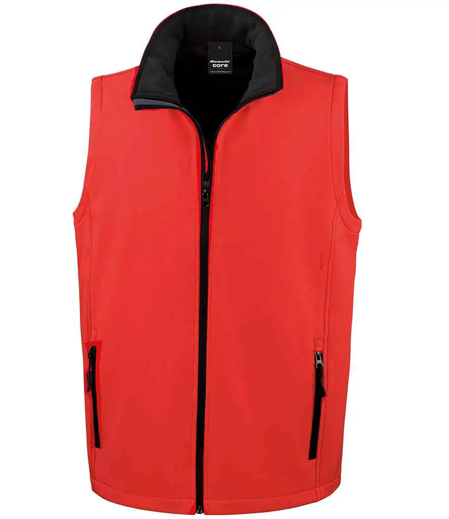 Result Core Printable Soft Shell Bodywarmer Result Core