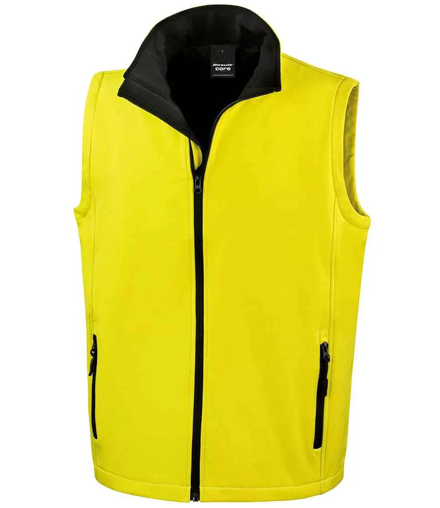 Result Core Printable Soft Shell Bodywarmer Result Core