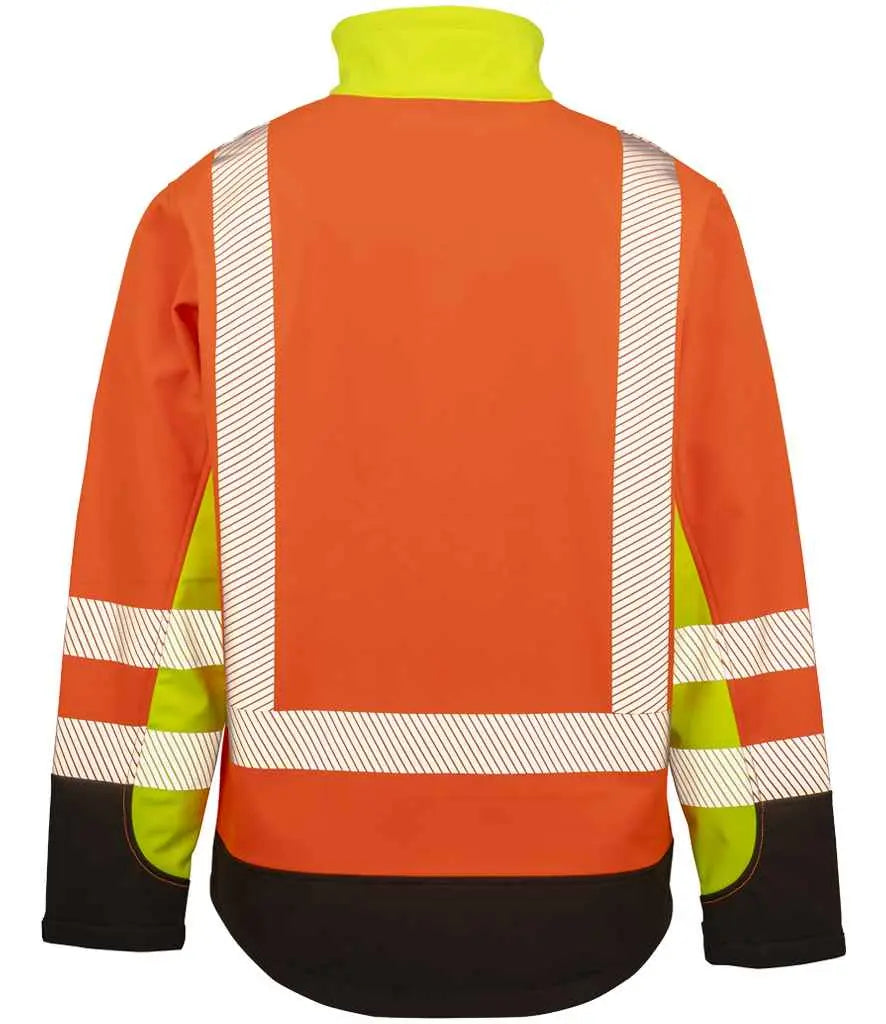 Result Recycled Three Layer Printable 3-Tone Safety Soft Shell Jacket Result Genuine Recycled