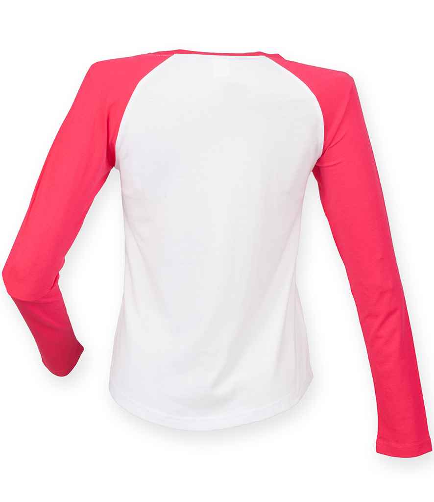 SF Clothing Ladies Long Sleeve Baseball T-Shirt