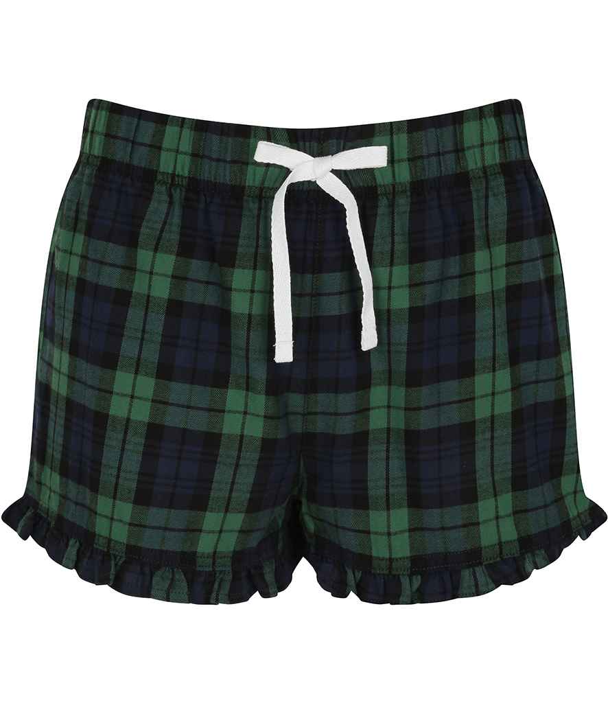 SF Clothing Ladies Tartan Frill Lounge Shorts – Summit Workwear Ltd