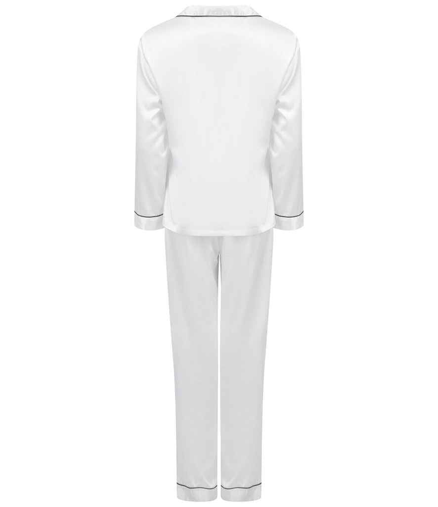 Towel City Ladies Satin Long PJ's