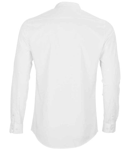 NEOBLU Bart Mao Collar Long Sleeve Poplin Shirt