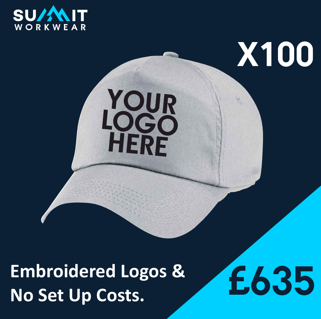 100 Baseball Cap Bundle Summit Workwear Ltd