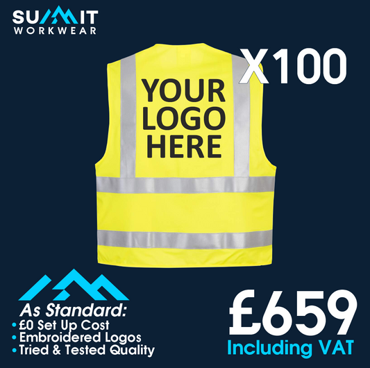 100 Hi Vis Vest Bundle Summit Workwear Ltd