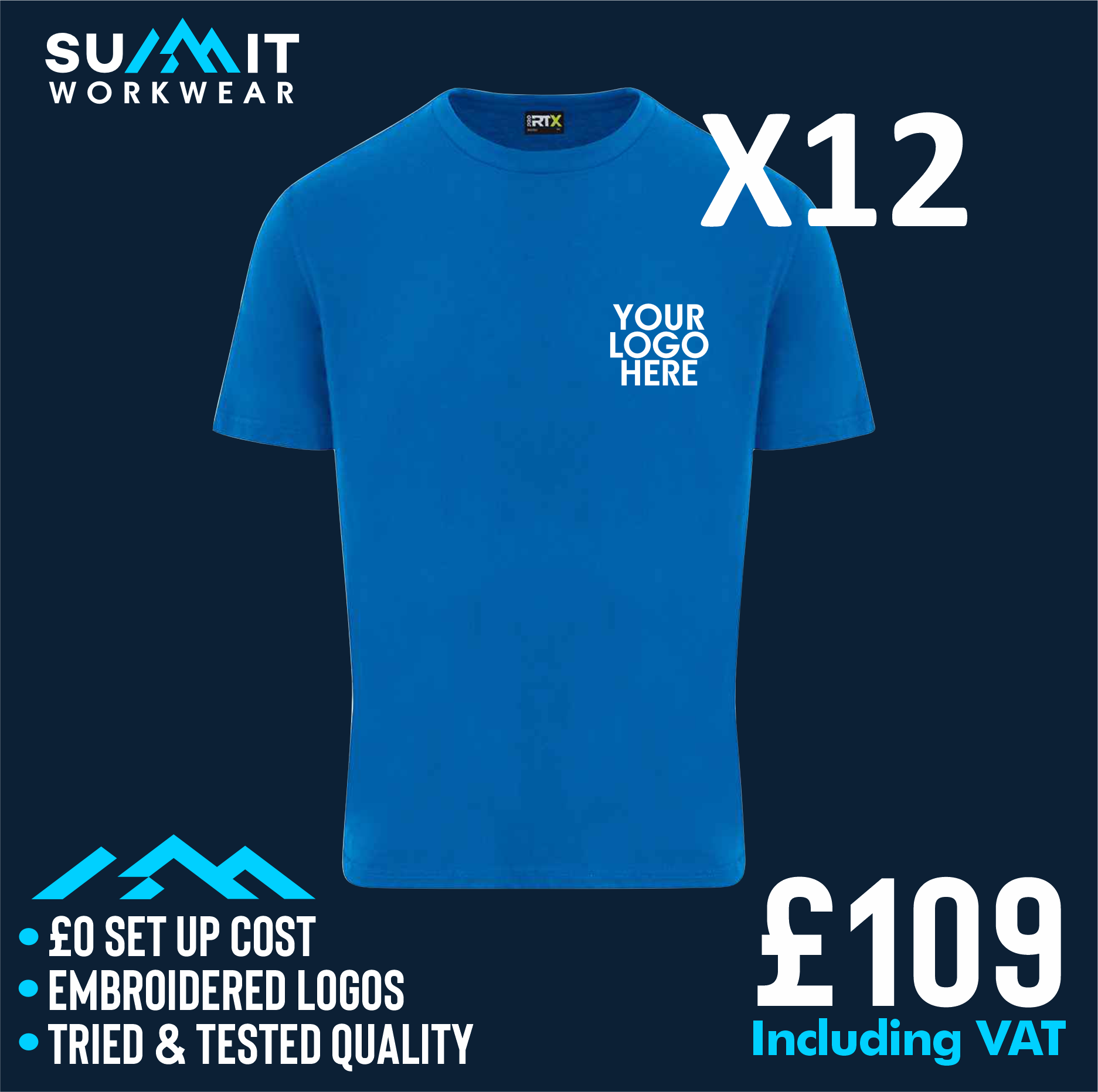 12 T-Shirt Bundle Summit Workwear Ltd