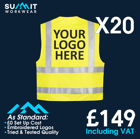 20 Hi Vis Vest Bundle Summit Workwear Ltd