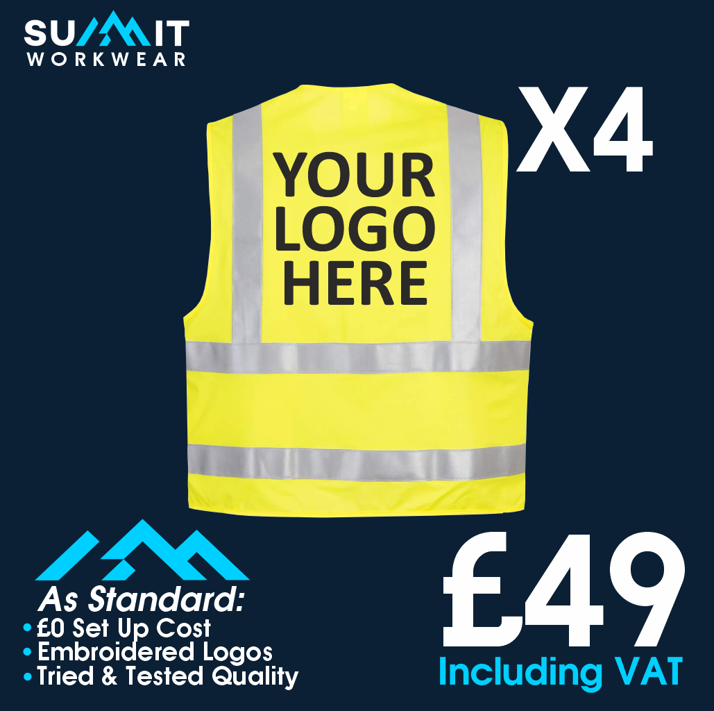 4 Hi Vis Vest Bundle Summit Workwear Ltd