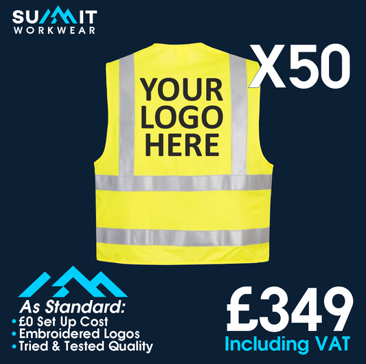 50 Hi Vis Vest Bundle Summit Workwear Ltd