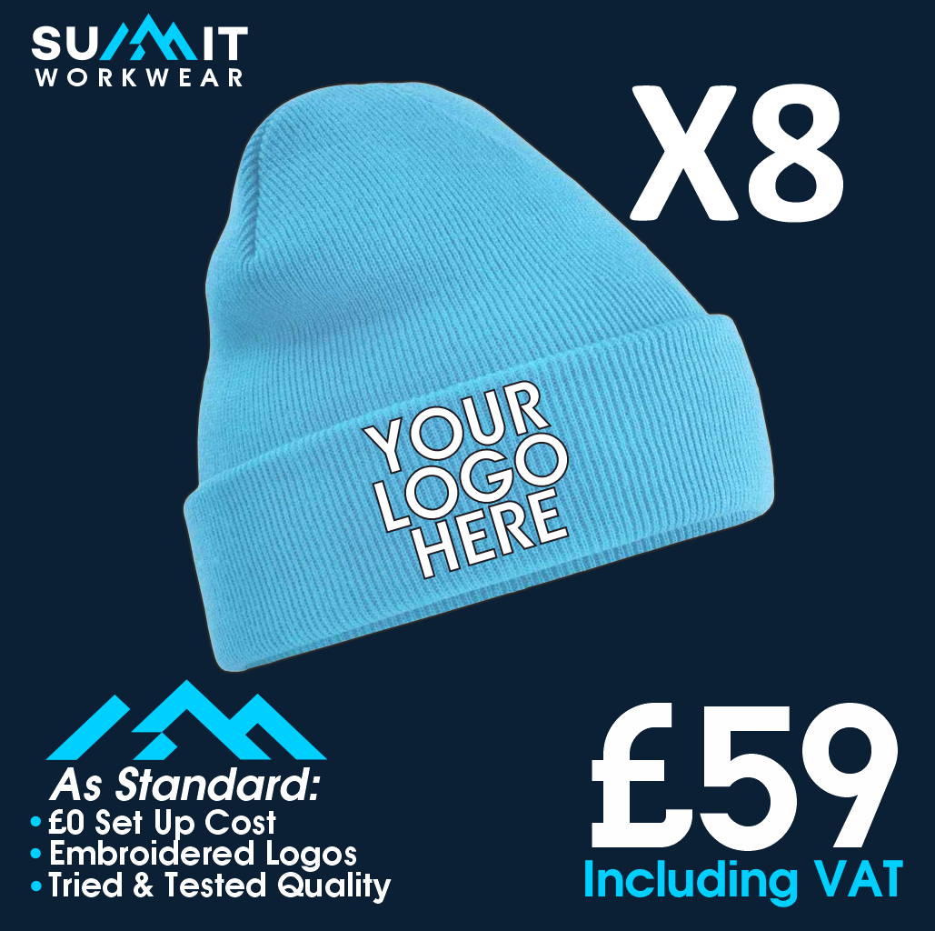8 Winter Beanie Bundle Summit Workwear Ltd