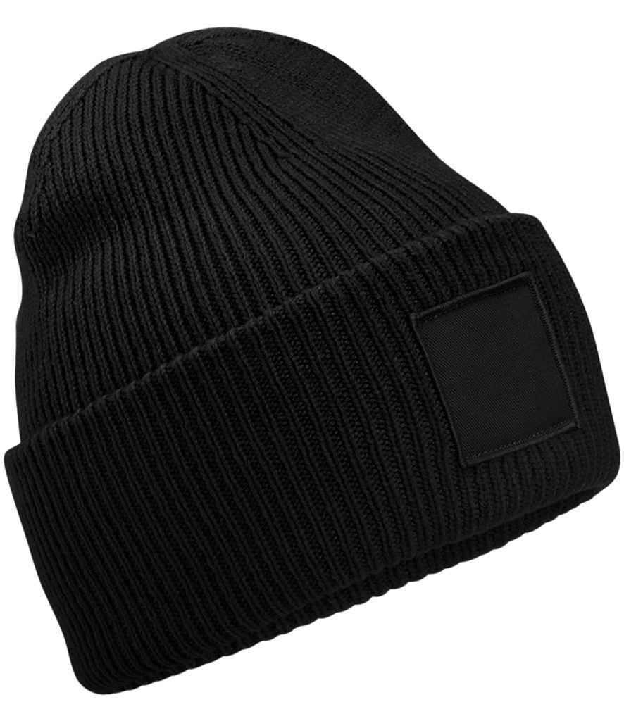 Beechfield Deep Cuff Tonal Patch Beanie Beechfield