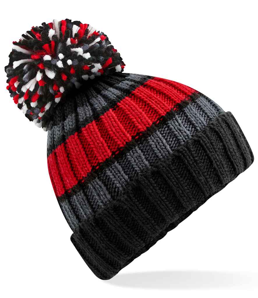 Beechfield Hygge Striped Beanie Beechfield