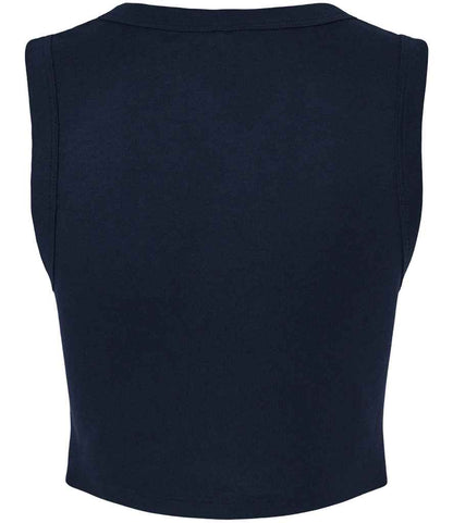 Bella Ladies Micro Rib Muscle Crop Tank Top