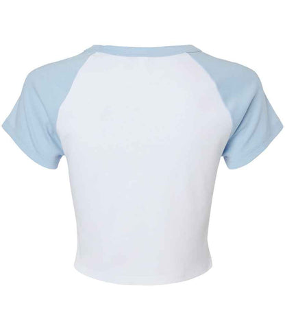 Bella Ladies Micro Rib Raglan Baby T-Shirt