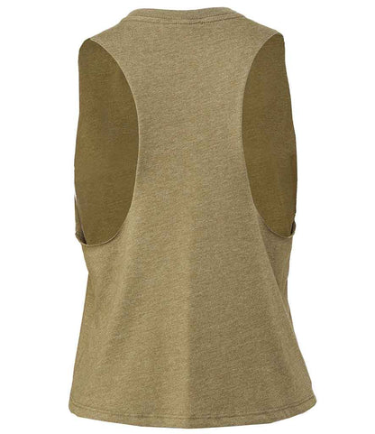 Bella Ladies Racer Back Cropped Tank Top