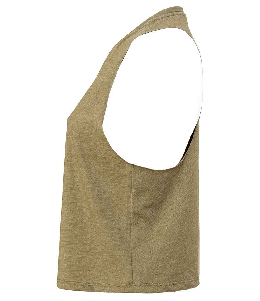Bella Ladies Racer Back Cropped Tank Top