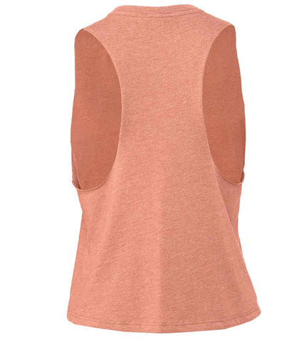 Bella Ladies Racer Back Cropped Tank Top