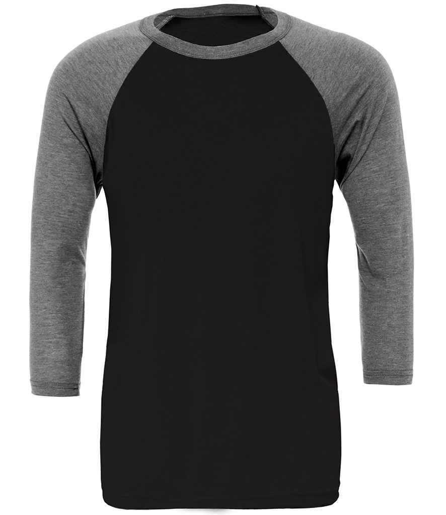 Canvas Unisex 3/4 Sleeve Baseball T-Shirt Bella+Canvas