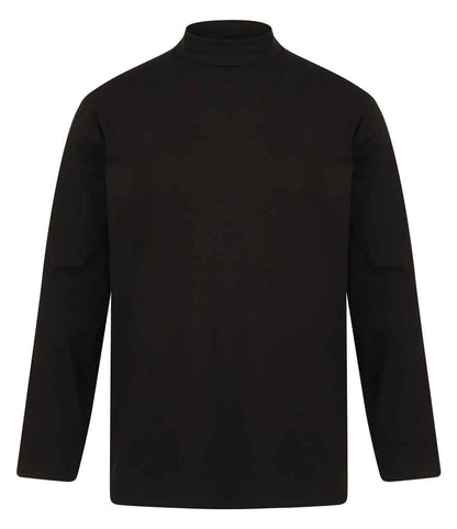 Henbury Long Sleeve Roll Neck Top